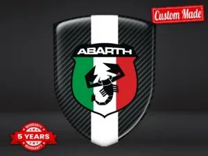 Fiat Abarth Insignias Coche Pro Máximo Resistente Elegante